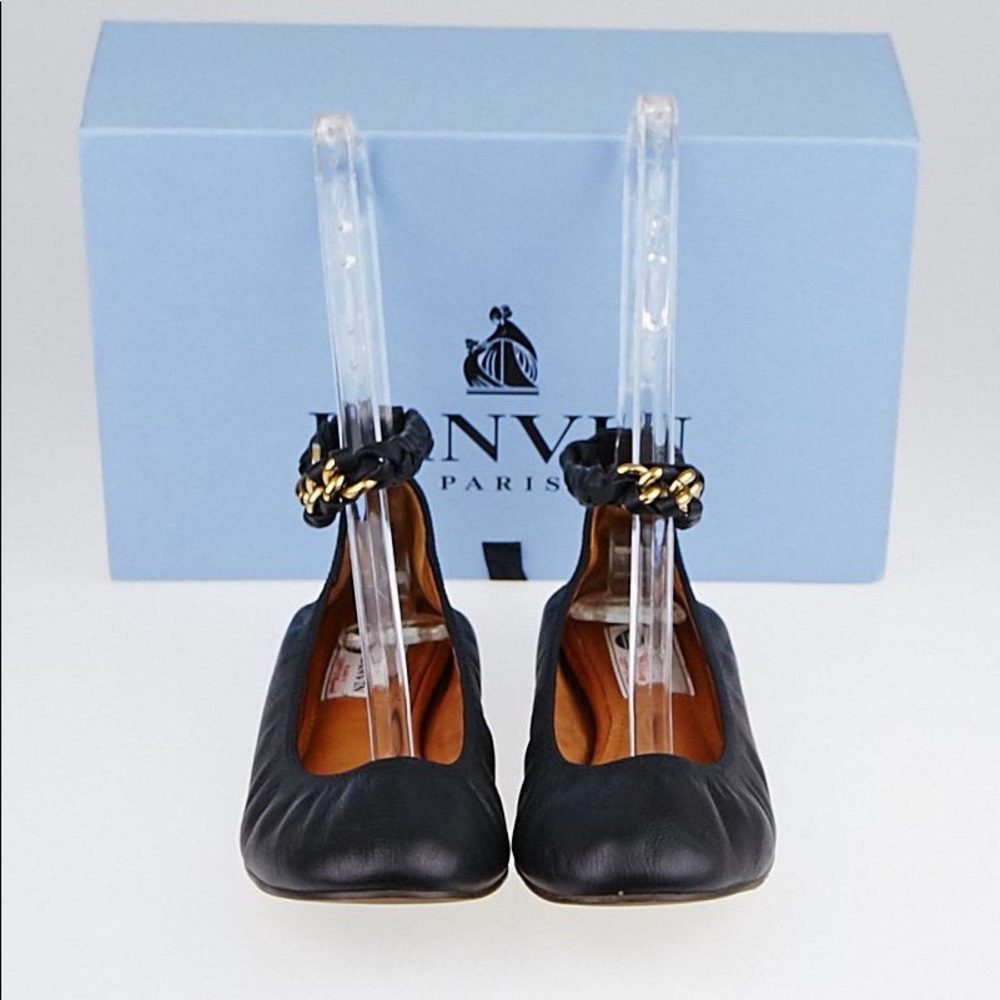 NEW LANVIN BALLERINA FLAT WITH ANKLE STRAP ✨ 37